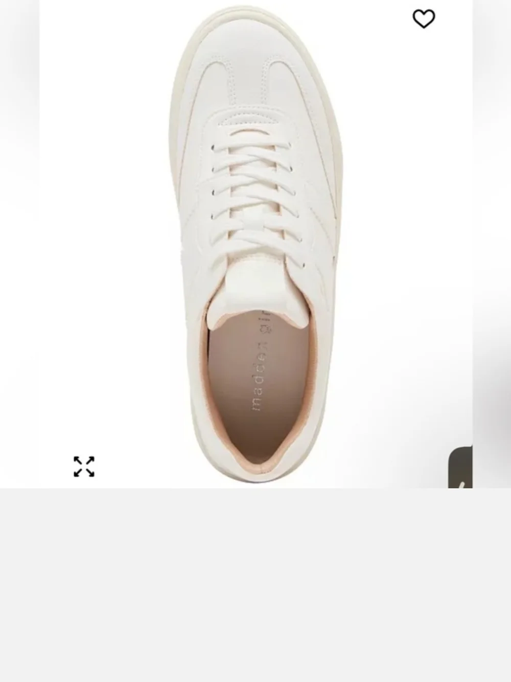 NIB Madden Girl Cream Platform Lace-Up Sneakers